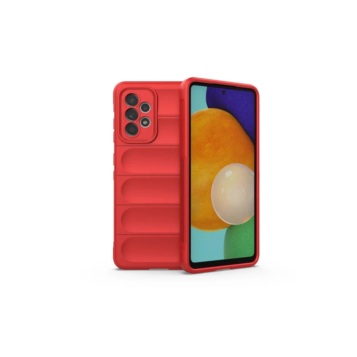 Samsung Galaxy A52 Kılıf Optimum Silikon - Kırmızı