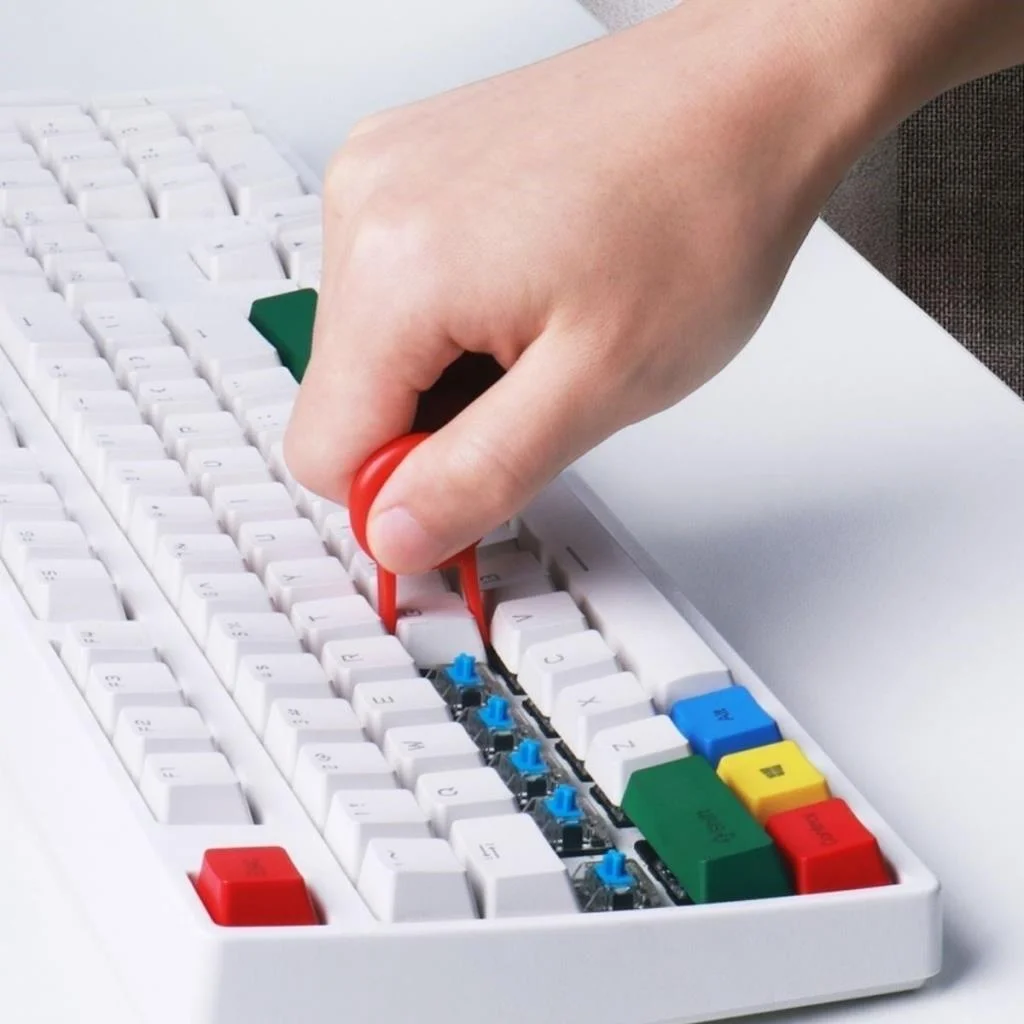 Çok Amaçlı Kırmızı Hassas Fırça Başlıklı Bilgisayar Laptop Temizleme Fırçası (adet fiyatıdır) görsel 3