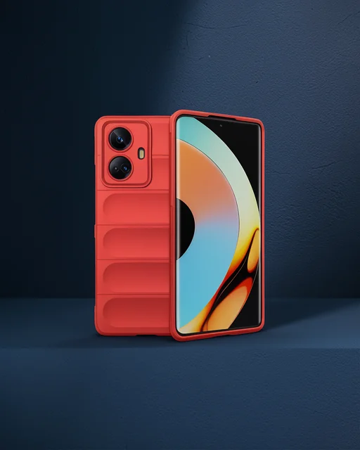Realme 10 Pro 5g Kılıf Optimum Silikon - Kırmızı