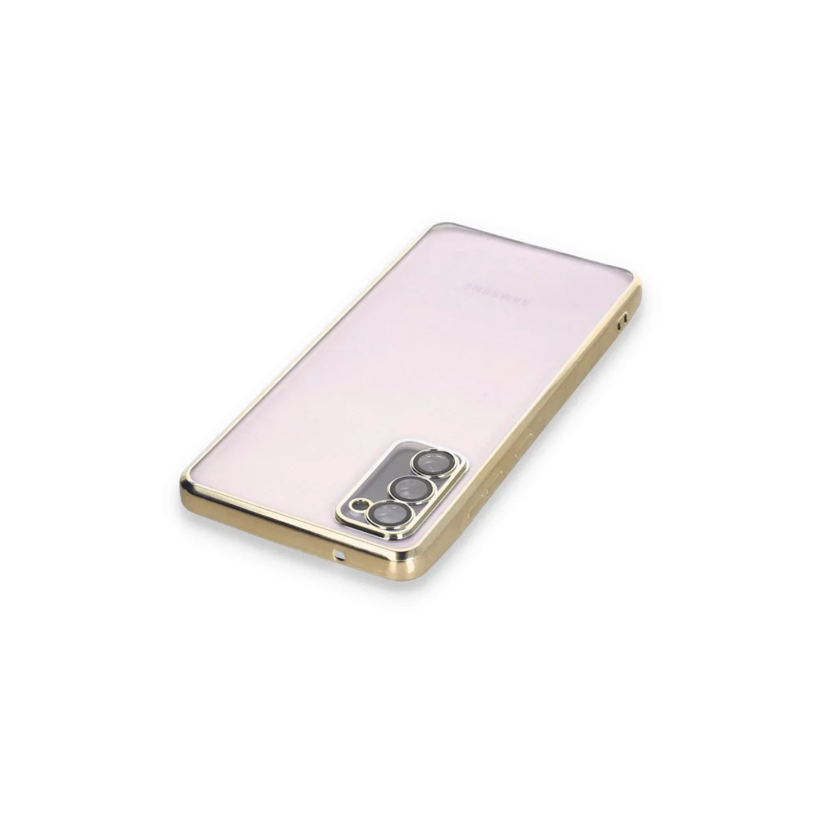Samsung Galaxy S20 Fe Kılıf Razer Lensli Silikon - Gold görsel 3