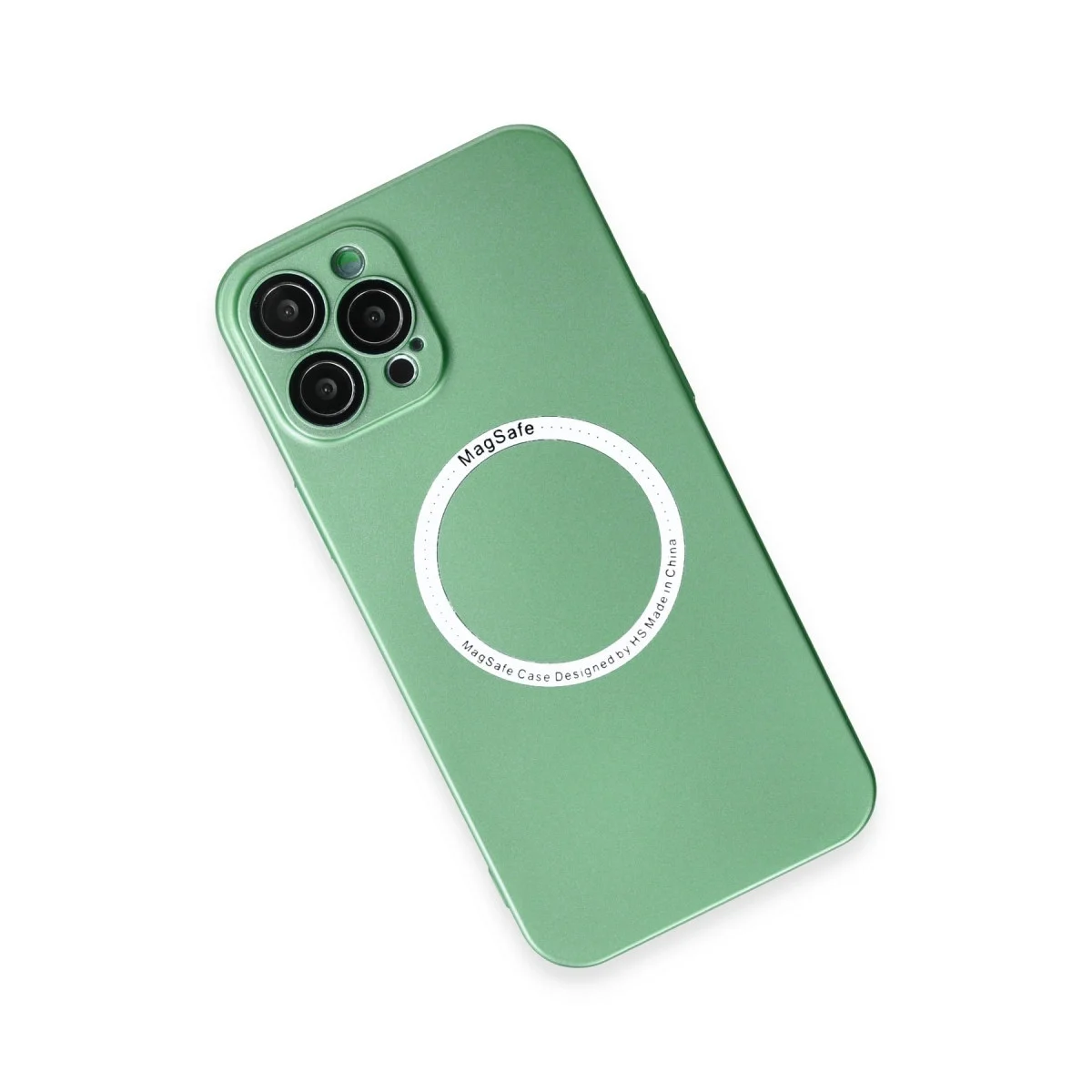 Apple İphone 12 Pro Kılıf Jack Magneticsafe Lens Silikon - Yeşil görsel 3