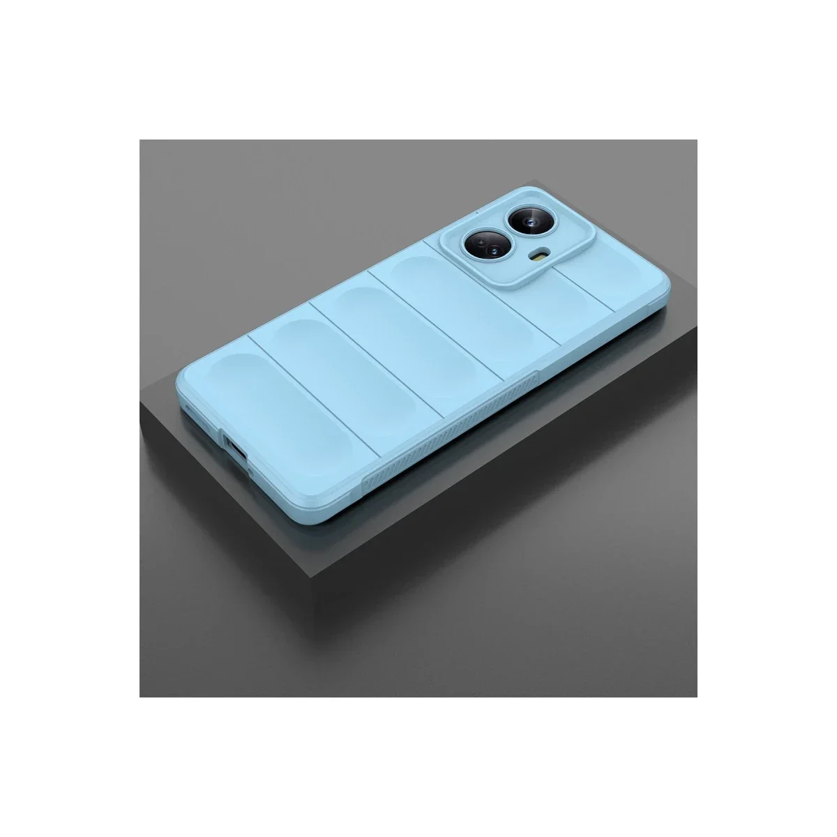 Realme 10 Pro 5G Kılıf Optimum Silikon - Sky Blue görsel 2