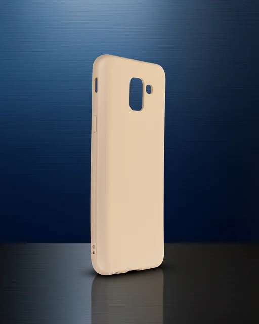 Samsung Galaxy J6 Kılıf First Silikon - Gold