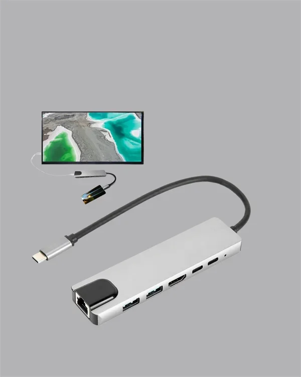 Alüminyum Gövdeli Type‑C HDMI & Ethernet Adaptör – Tak & Çalıştır görsel 5