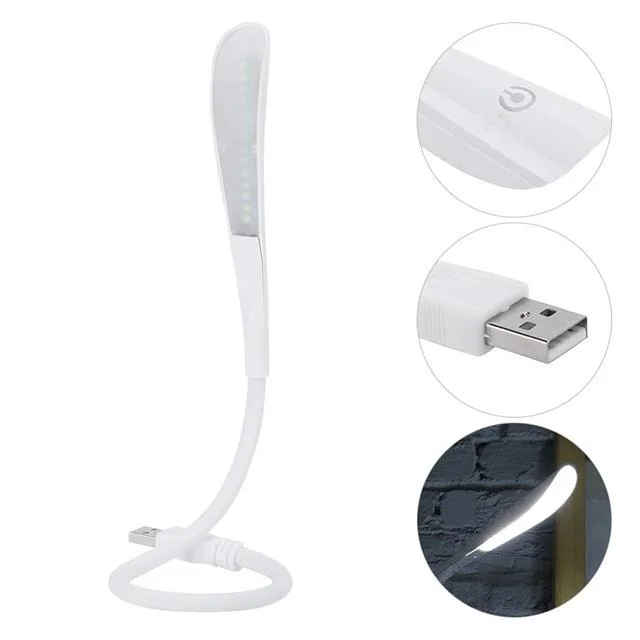 PM-24560 14 Ledli Beyaz Esnek Usb Led Lamba 3 Kademeli