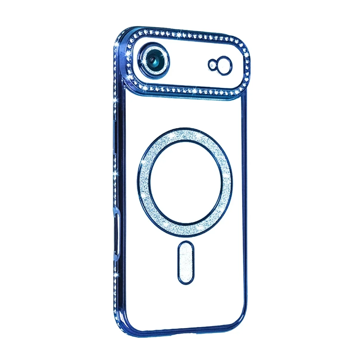 Apple iPhone 17 Air Joke Simli Magneticsafe Kılıf - Mavi görsel 2
