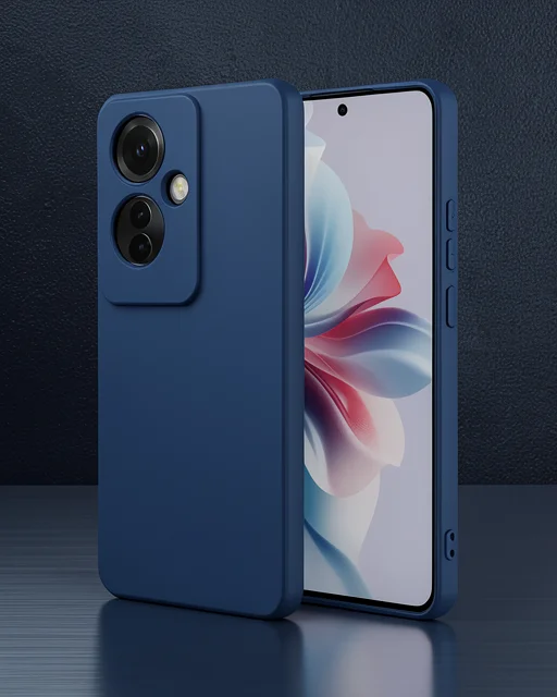 Oppo Reno 11f Kılıf First Silikon - Lacivert