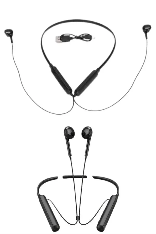 60 Saat Kablolu Boyun Askılı Dijital Göstergeli Bluetooth Kulaklığı Yeni Nesil görsel 4