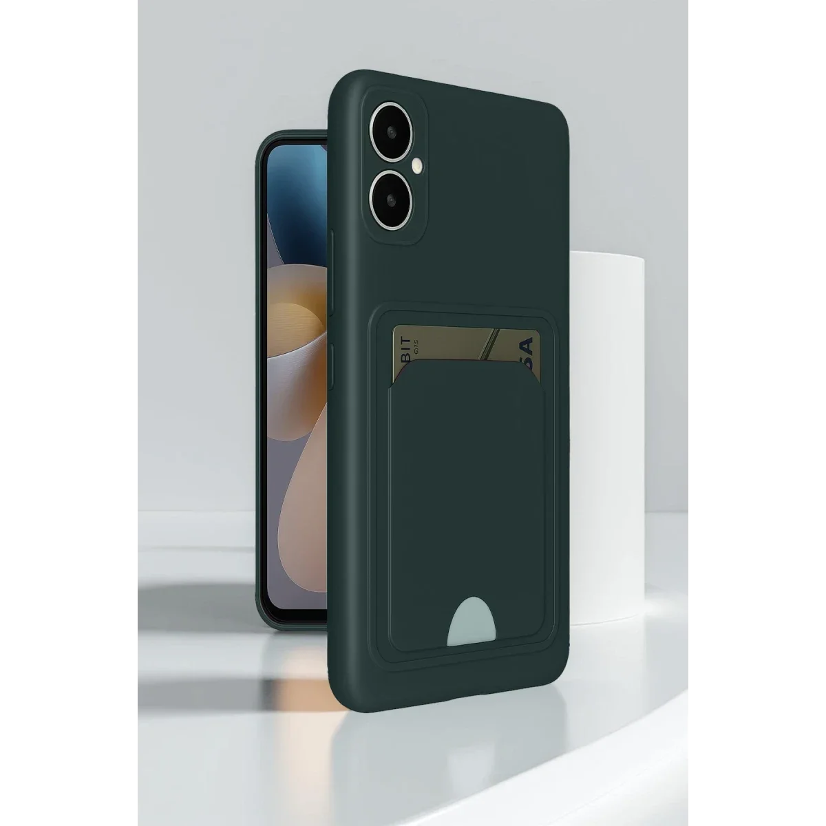 Samsung Galaxy A05 Kelvin Kartvizitli Silikon - Siyah görsel 2