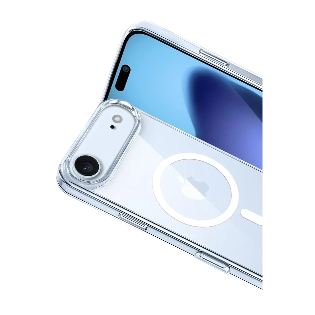 Apple iPhone 17 Air Combo Sert Şeffaf Magsafe Kapak - Şeffaf görsel 2