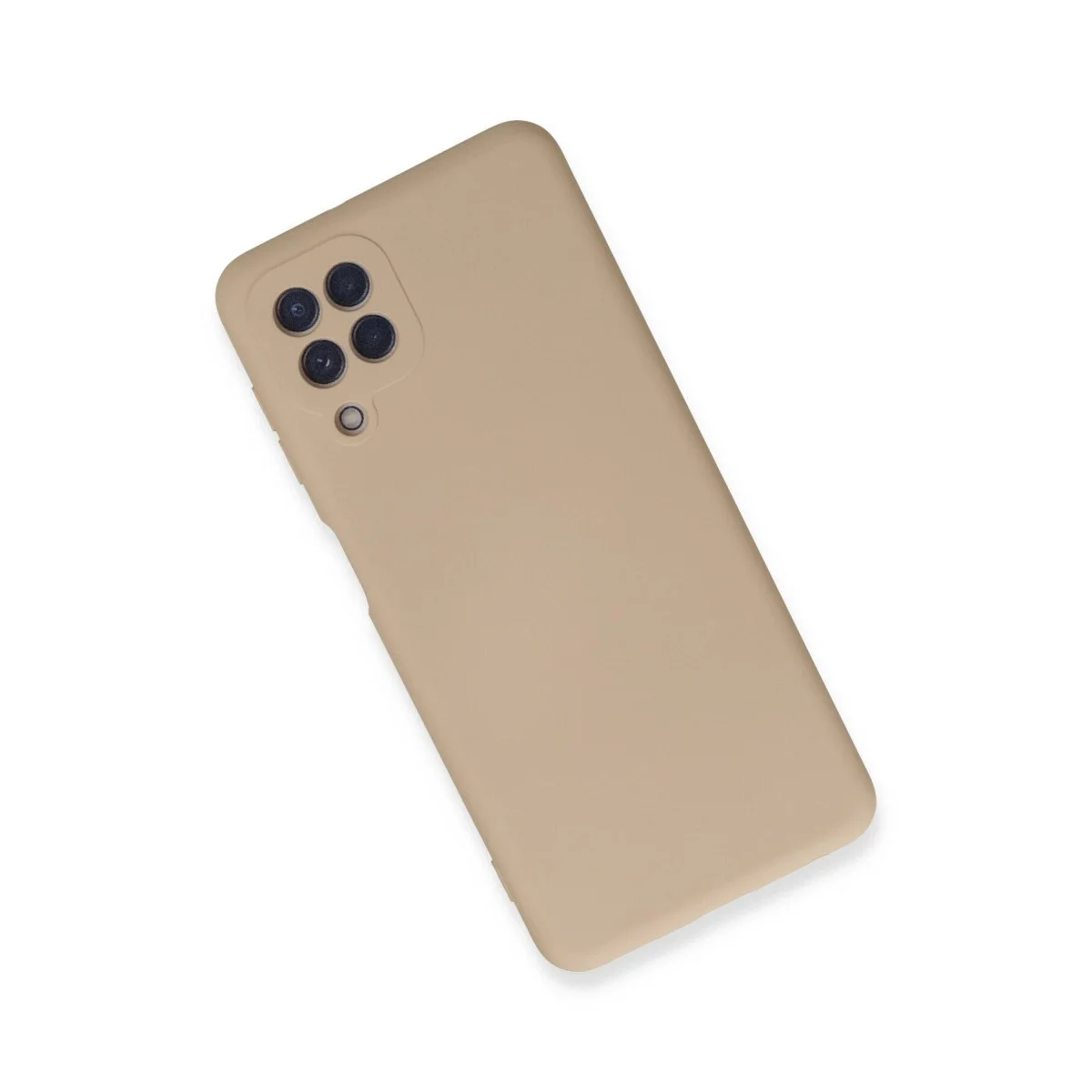 Samsung Galaxy A22 Kılıf Nano İçi Kadife Silikon - Pudra görsel 3