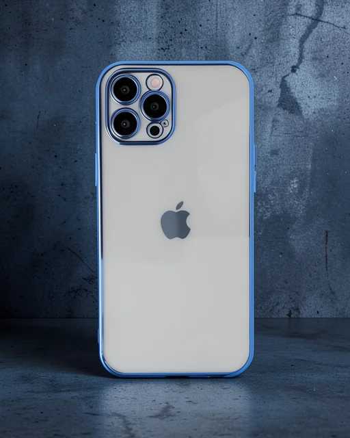 Apple İphone 12 Pro Kılıf Razer Lensli Silikon - Açık Mavi