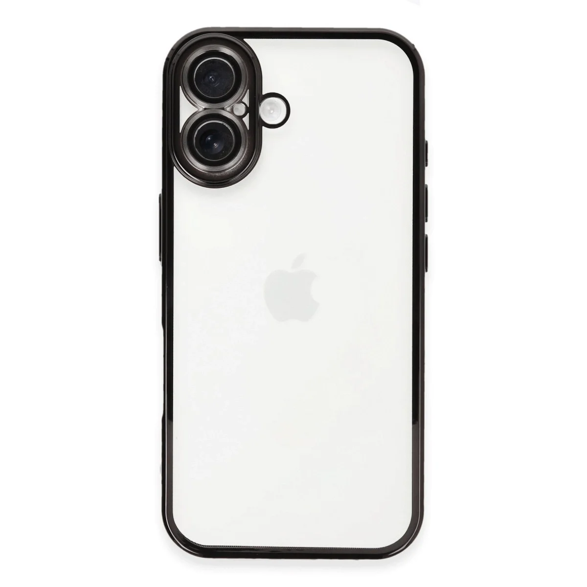 Apple İphone 16 Kılıf Razer Lensli Silikon - Siyah