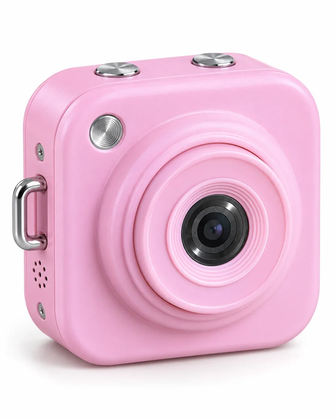 Günlük ve Seyahat Kullanımı İçin Ekranlı Pembe Mini Dijital Kamera görsel 2