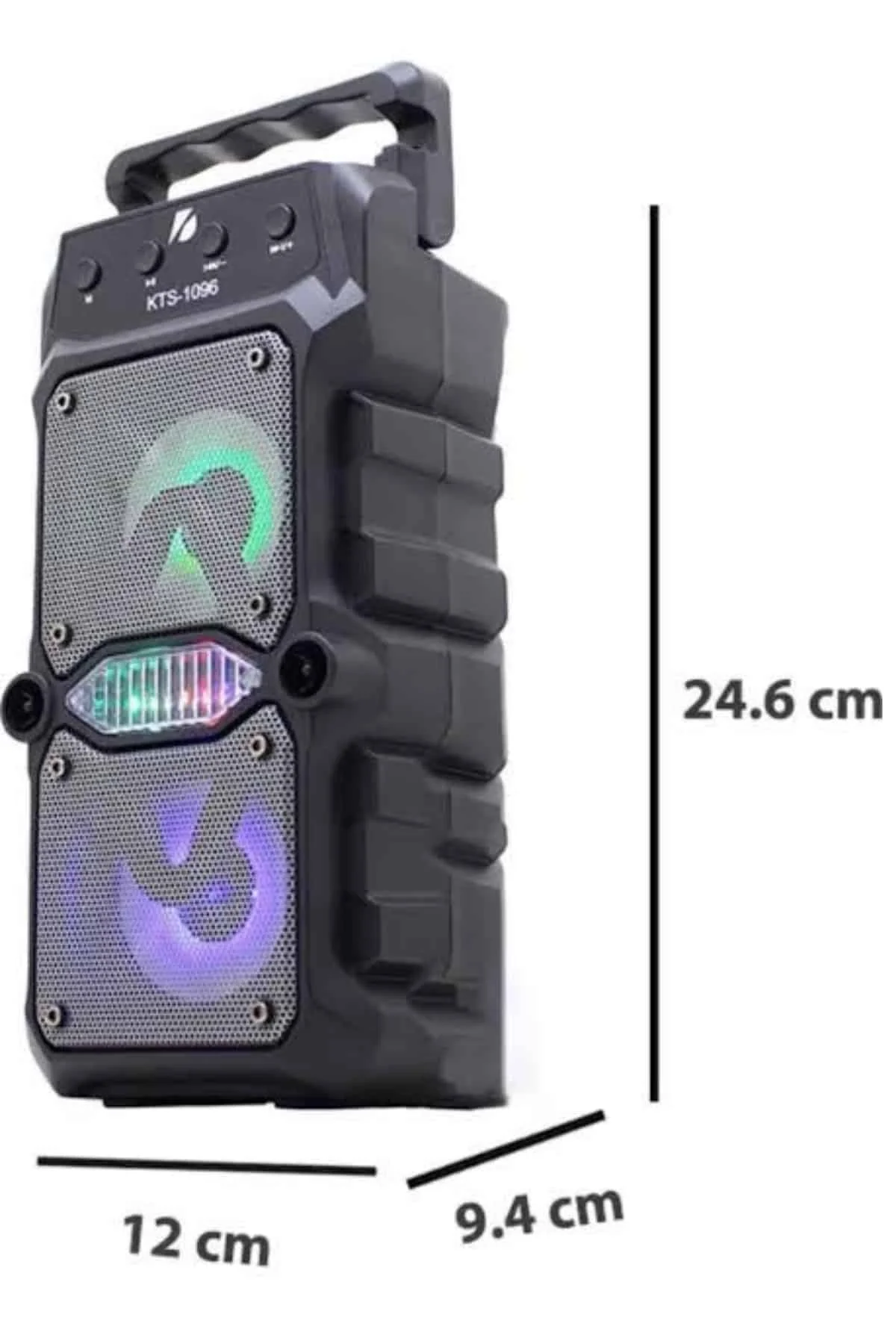 Taşınabilir Kablosuz Bluetooth Hoparlör Uzun Pil Ömrü Led Işıklı Yeni Nesil görsel 4