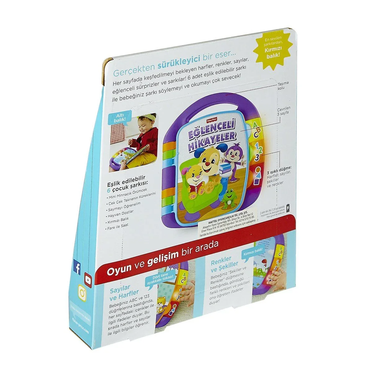 FRC73 Fisher-Price® Eğitici Hikaye Kitabı / Türkçe / Eğlen ve Öğren görsel 6