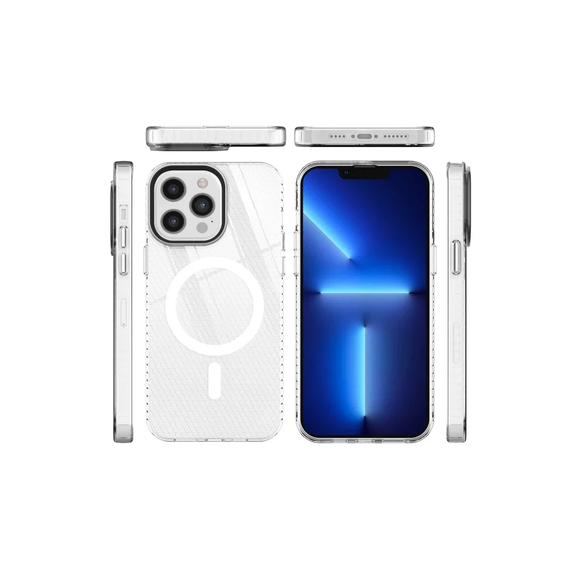 Apple iPhone 12 Pro Max Kılıf Beta Magneticsafe Silikon - Şeffaf görsel 3