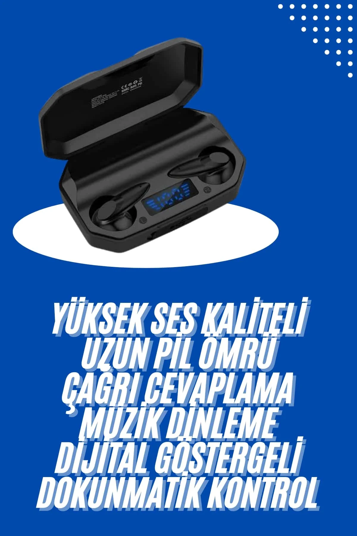 Kulaklık Bluetooth 5.2 Kablosuz Kulakiçi Rgb Işıklı Çift krofonlu Yeni Nesil görsel 2