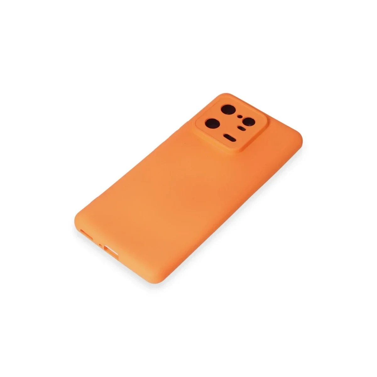 Xiaomi Mi 13 Pro Kılıf Nano içi Kadife Silikon - Turuncu görsel 4