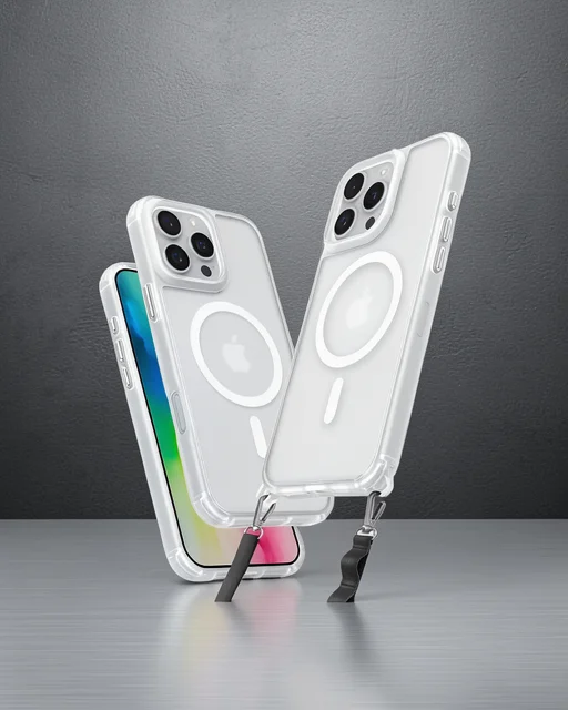 Apple İphone 16 Pro Kılıf Enka Magsafe Silikon Kılıf - Şeffaf