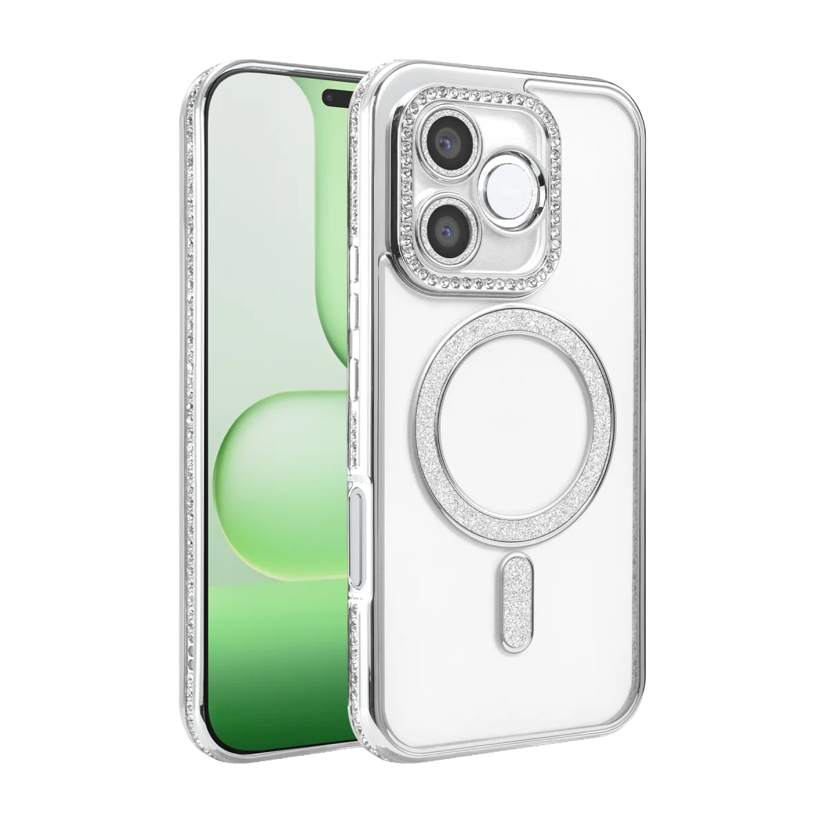 Huawei Honor 600 Lite Joke Simli Magneticsafe Kılıf - Gümüş