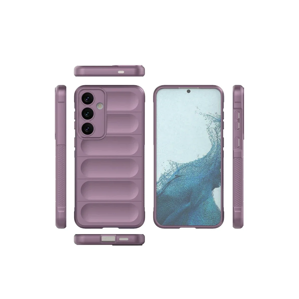 Samsung Galaxy S24 Kılıf Optimum Silikon - Mor görsel 2