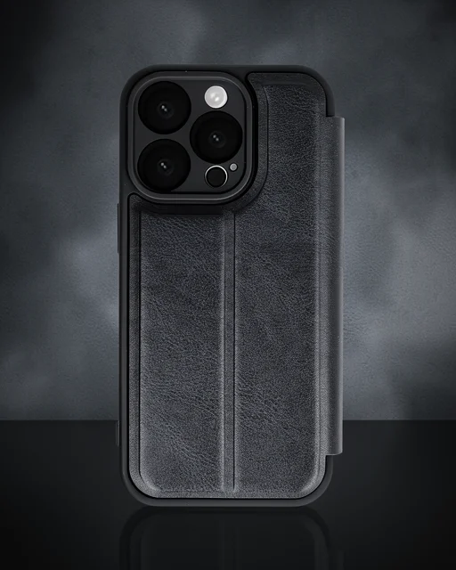 Apple İphone 16 Pro Max Kılıf Flip Cover - Siyah