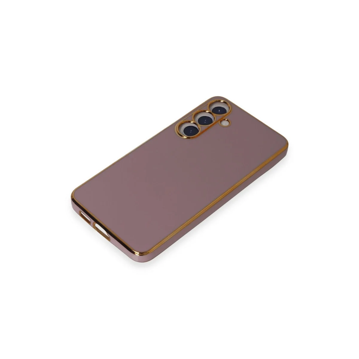 Samsung Galaxy S24 Kılıf Volet Silikon - Mor görsel 4