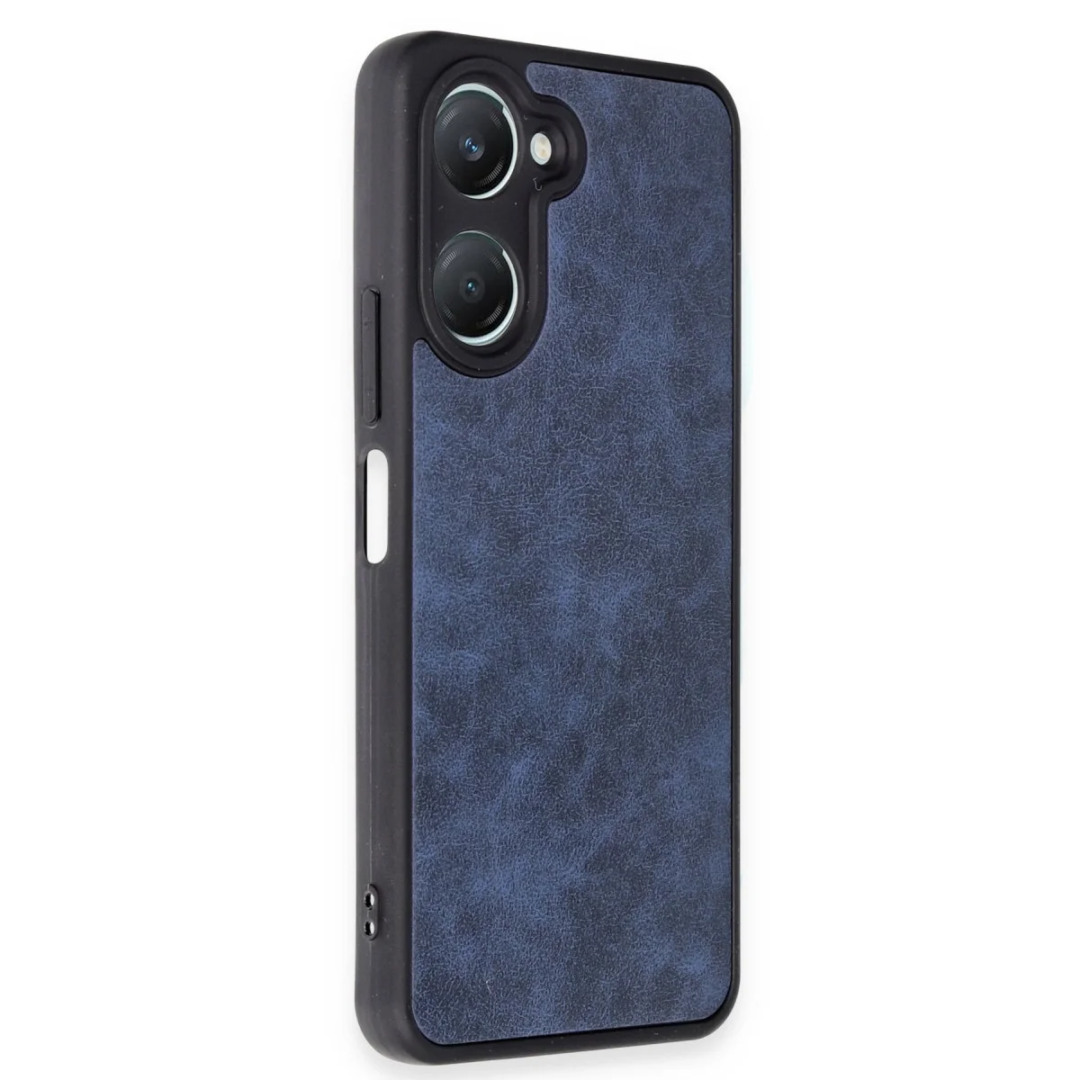 Vivo Y18 Kılıf Aras Deri Kapak - Lacivert görsel 3