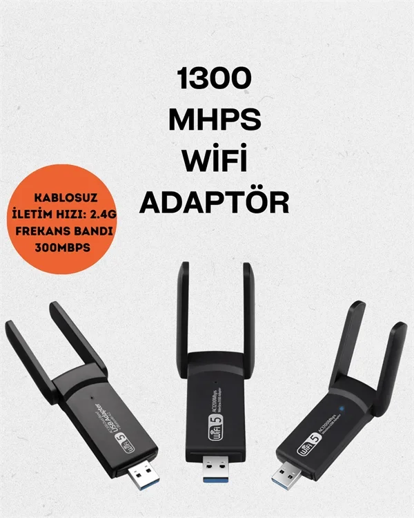 Realtek Chipsetli 5G Destekli Yüksek Hızlı Ağ Adaptörü görsel 2
