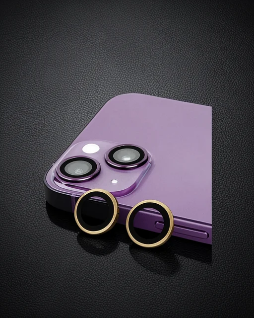 Apple İphone 15 Plus Raze Metal Kamera Lens - Sarı