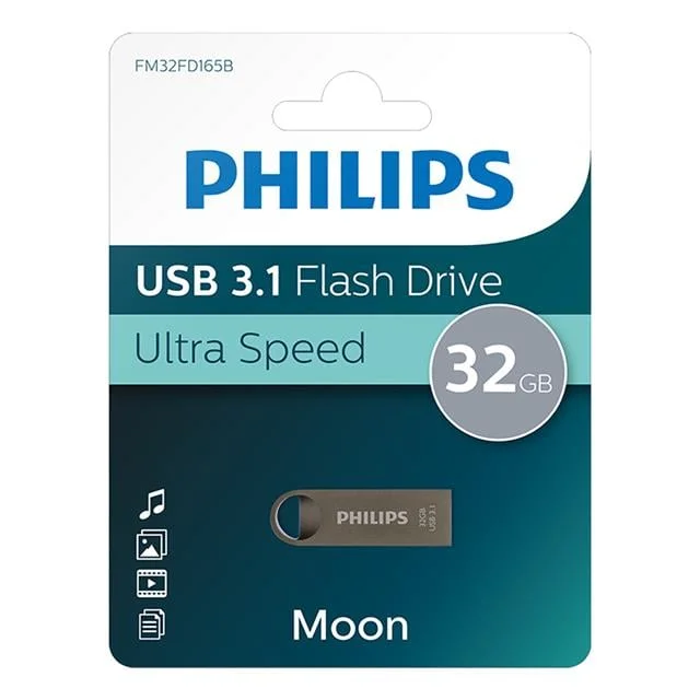 Moon Serisi 32GB USB 3.1 Ultra Hızlı Metal Flash Bellek (FM32FD165B/00)