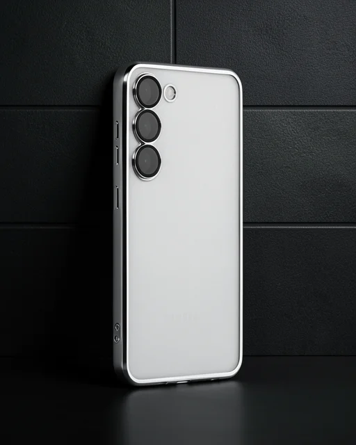 Samsung Galaxy S23 Plus Kılıf Razer Lensli Silikon - Gümüş