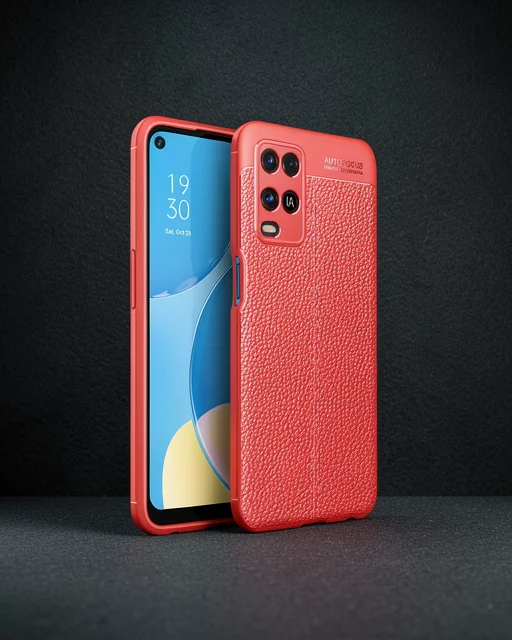 Oppo A54 4g Kılıf Auto Focus Kapak - Kırmızı