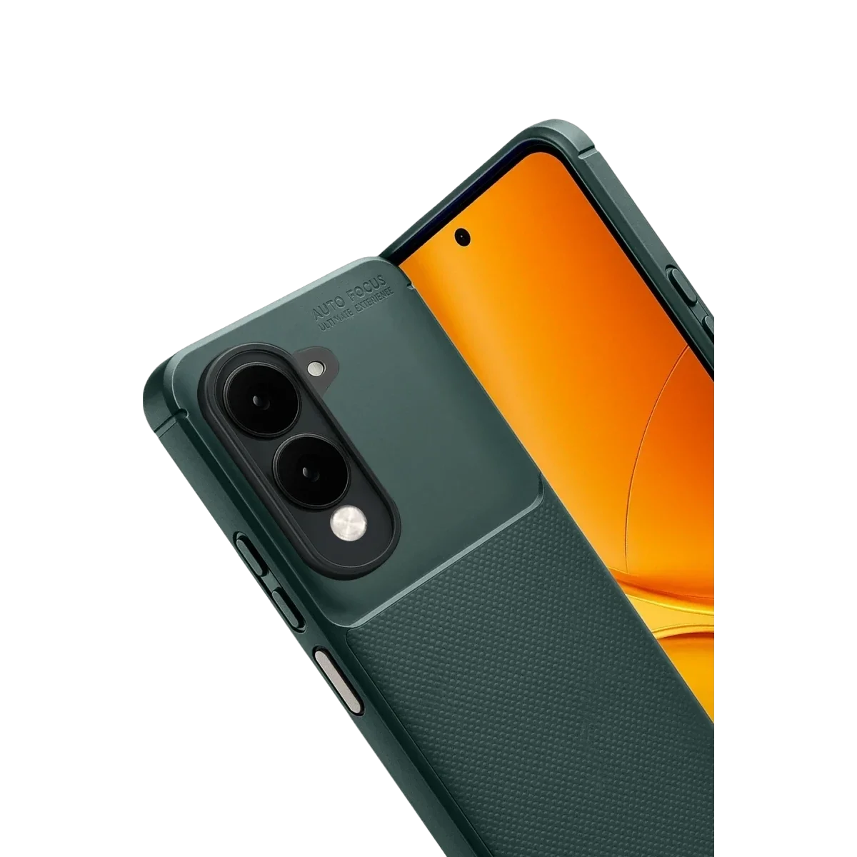Vivo Y29S Auto Focus Karbon Kapak - Koyu Yeşil görsel 2