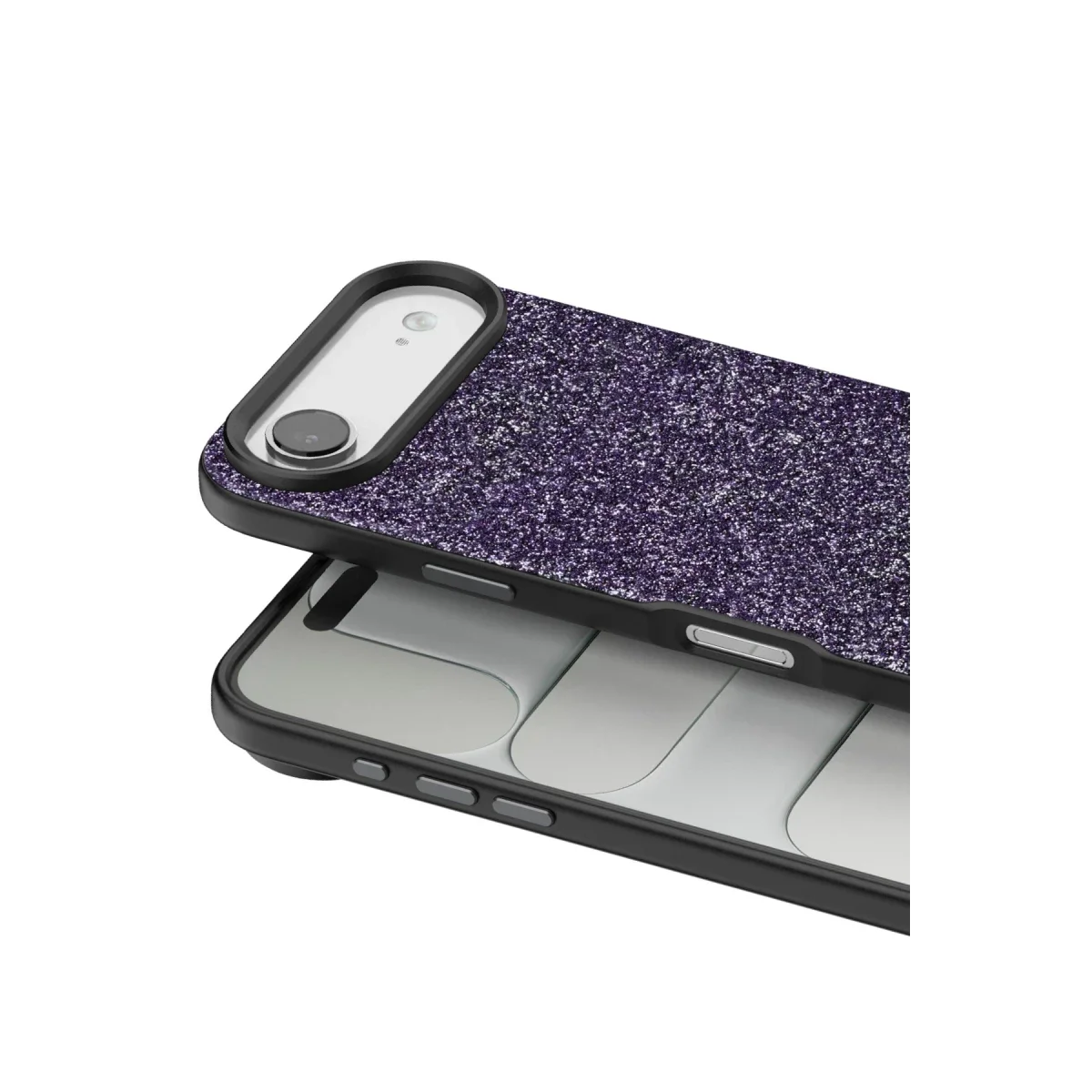 Onegif Apple iPhone 17 Air Bright Simli Kapak - Derin Mor görsel 2