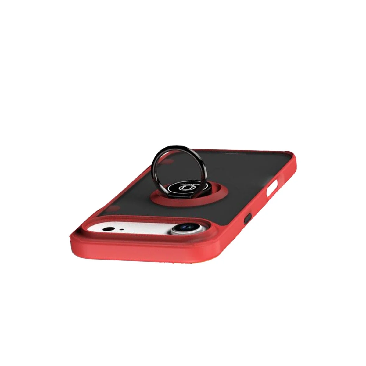 Apple İphone 17 Air Montreal Yüzüklü Silikon Kapak - Kırmızı görsel 4