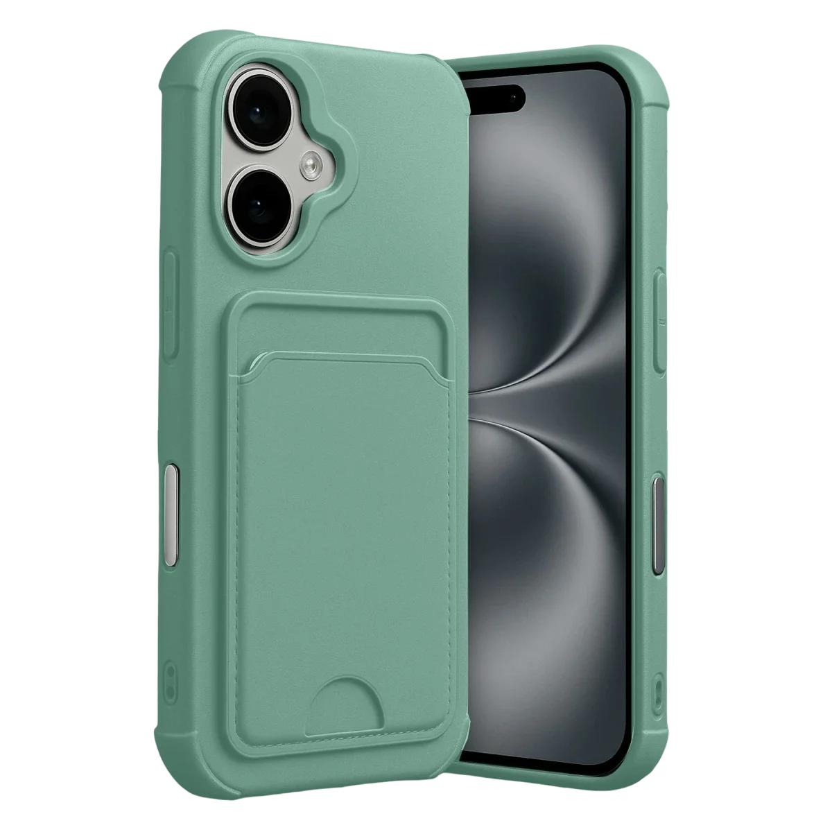 Apple iPhone 17 Kelvin Kartvizitli Silikon - Açık Yeşil