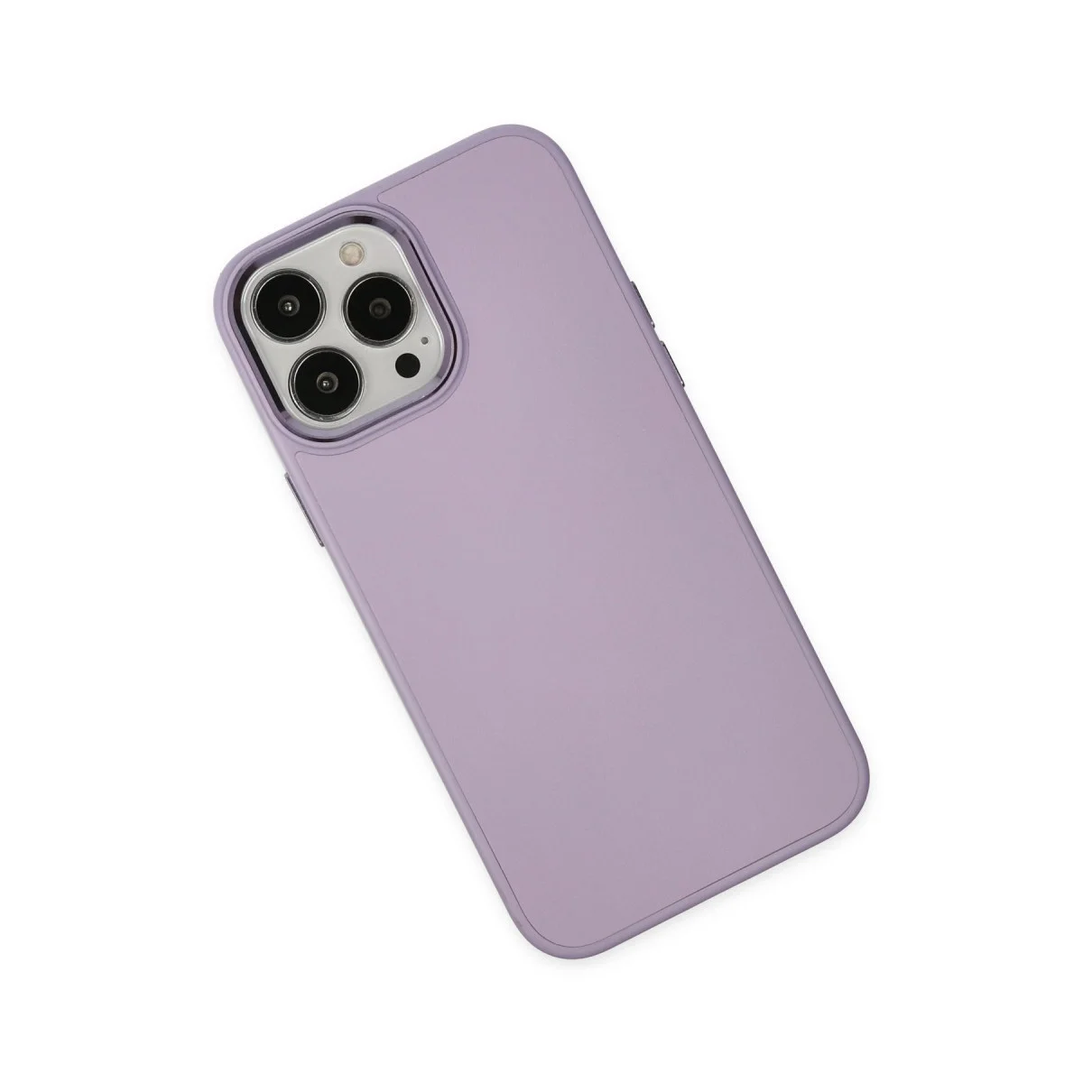 Apple İphone 13 Pro Kılıf Asya Deri Silikon - Lila görsel 3