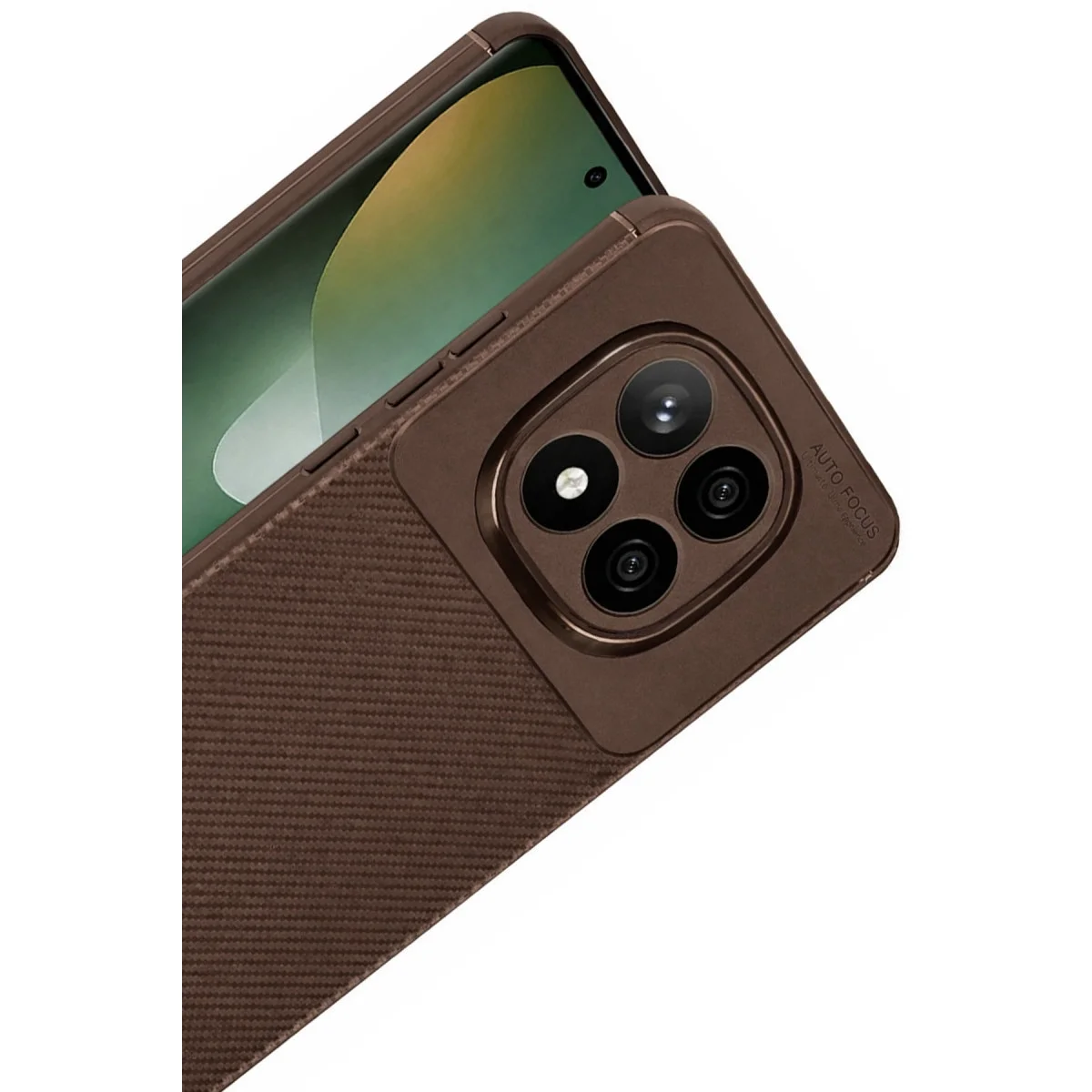 Xiao Red Note 15 Pro 5g Auto Focus Karbon Kapak - Kahverengi görsel 4