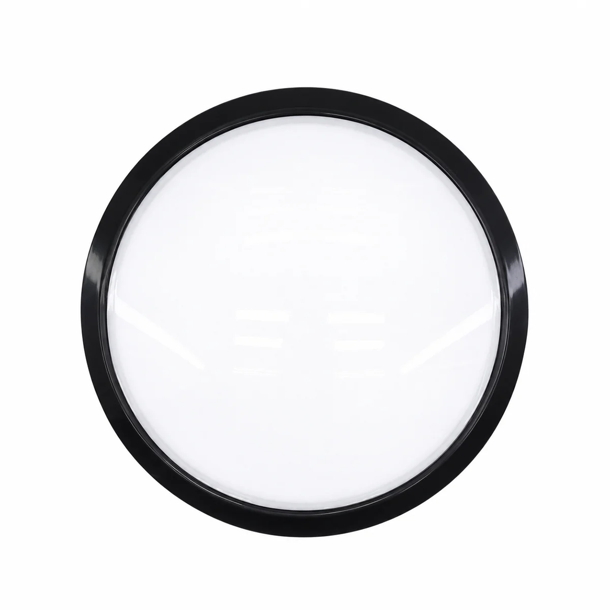 20W LED Glop Armatür Sıva Üstü Yuvarlak Siyah 6500K 1800Lm IP20 görsel 3