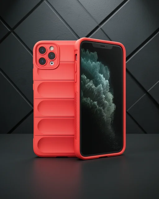 Apple İphone 11 Pro Max Kılıf Optimum Silikon - Kırmızı