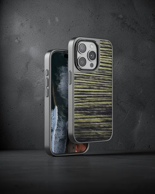 Venco Apple İphone 15 Pro Wave Kapak - Koyu Kahve