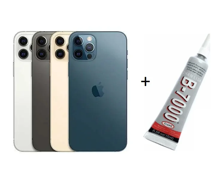 iPhone 12 PRO MAX Arka Batarya Pil Kapağı GRİ (B70 görsel 2