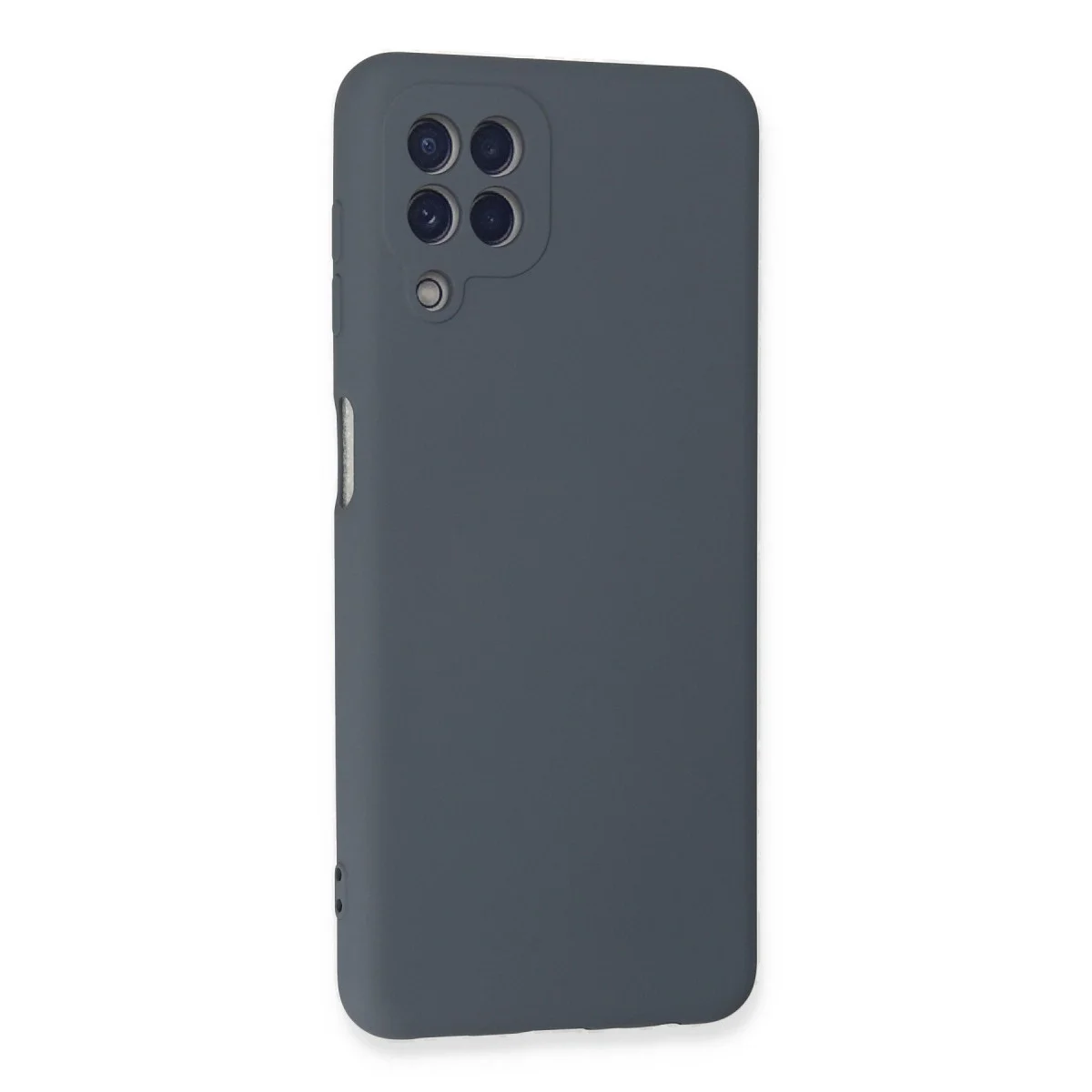 Samsung Galaxy A22 Kılıf Nano İçi Kadife Silikon - Gri görsel 2