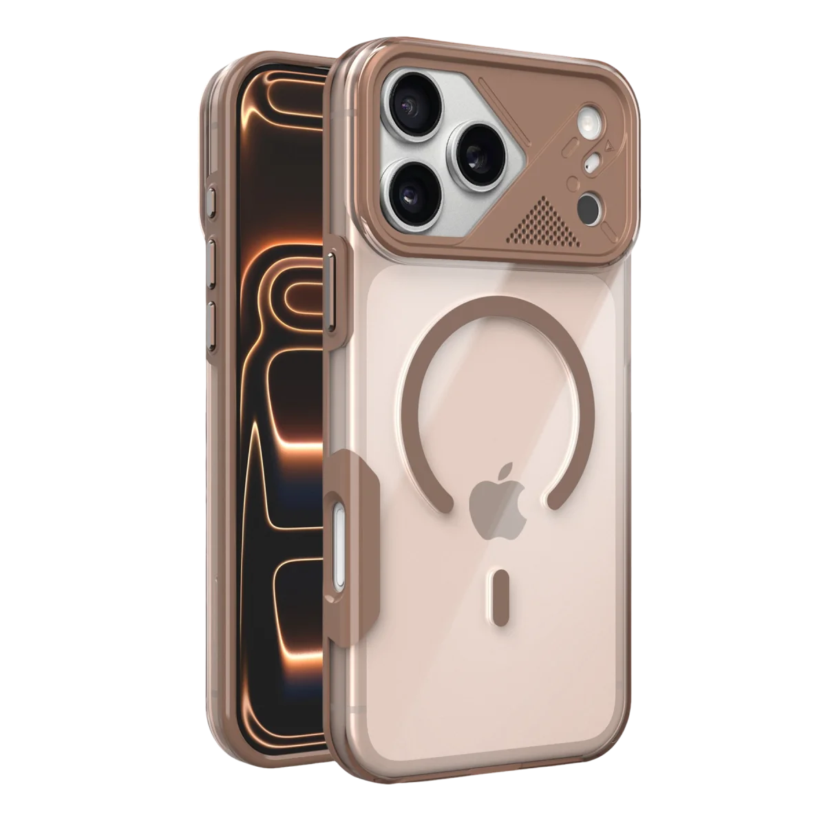 Joko Apple iPhone 17 Pro Max Zinko Magsafe Kapak - Çöl Titanyum