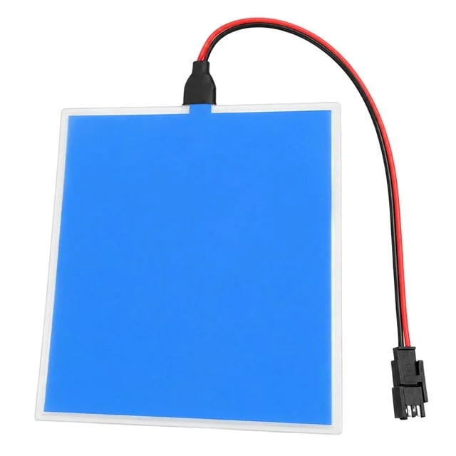 PM-37724 100x100mm Elektronesans (EL) 3V Led Panel Mavi Aydınlatmalı Esnek Yapı görsel 5