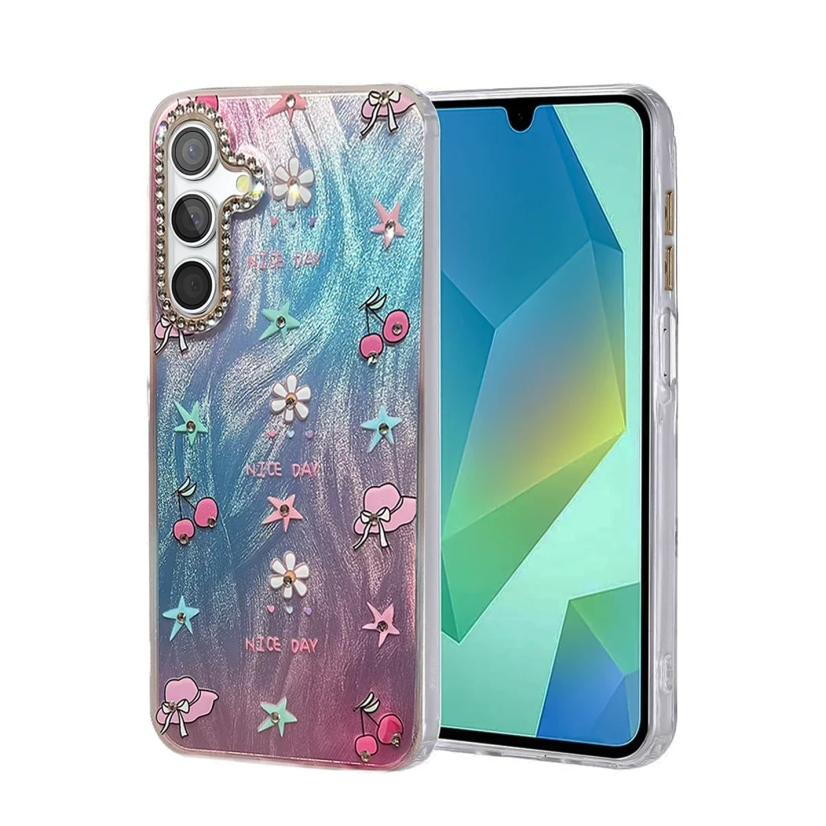 Samsung Galaxy A25 5G Kılıf Blade Aynalı Desenli Kapak - Desen 4