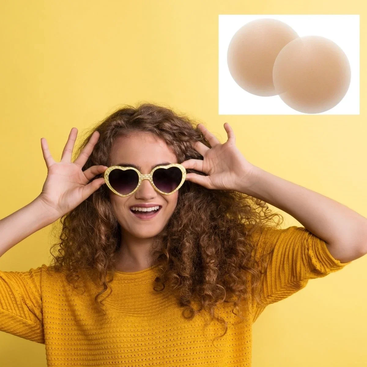 Silikon Göğüs Ucu Kapatıcı Gizleyici Bant Aparat Nipple Pad görsel 4