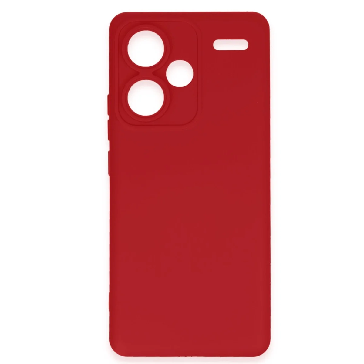Xiaomi Redmi Note 13 Pro Plus Kılıf Nano İçi Kadife Silikon - Kırmızı görsel 2